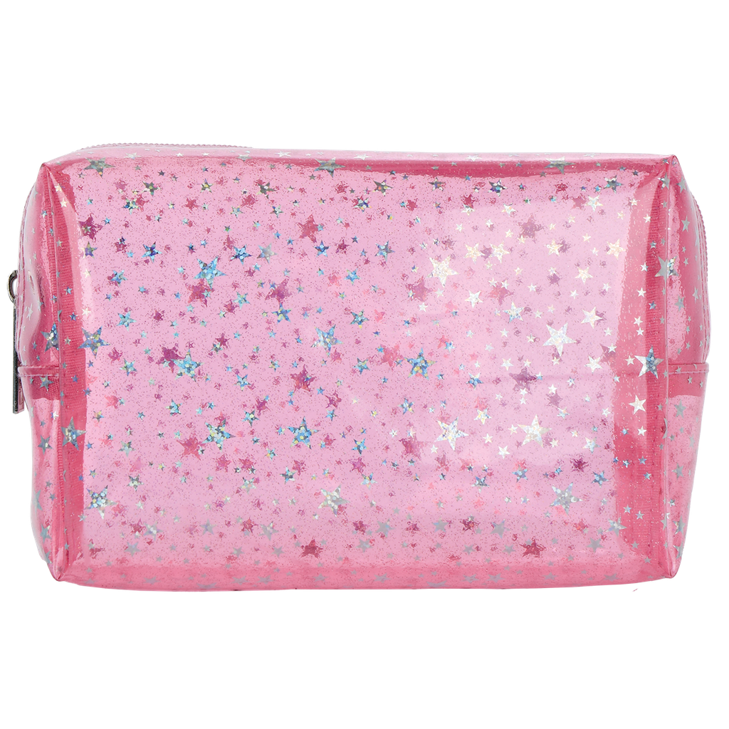 Color Block Clear Cosmetic Bag Set Iscream